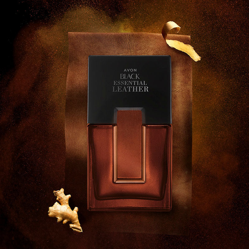 Black Essential Leather Deo Colônia 100ml - Avon