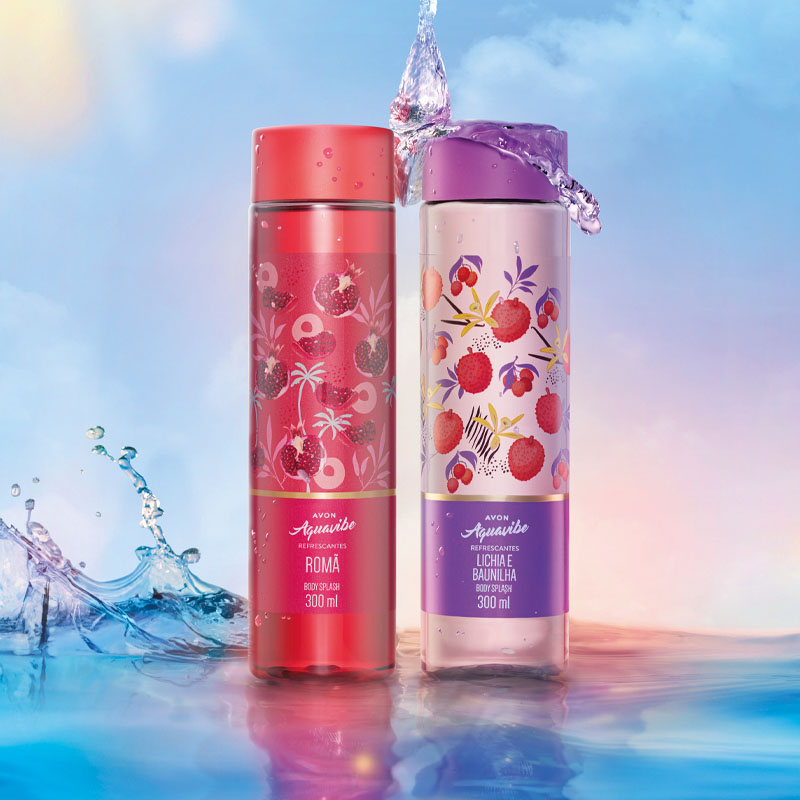 Aquavibe Lichia e Baunilha Body Splash 300ml - Avon