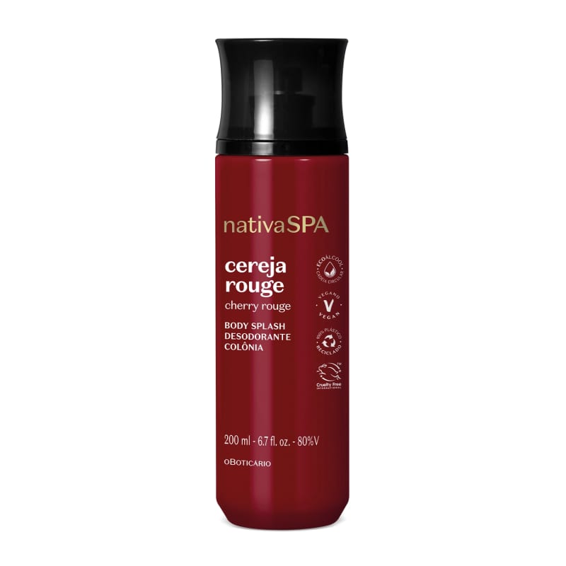 Body Splash Desodorante Colônia Nativa Spa Cereja Rouge 200ml - oBoticário
