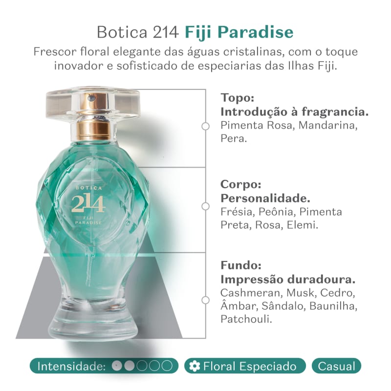 Botica 214 Fiji Paradise Floral Especiado Eau De Parfum 75ml - o Boticário