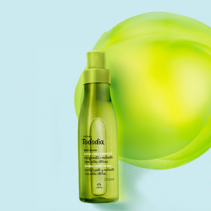 Body Splash Tododia Capim Limão e Hortelã 200 ml - Natura