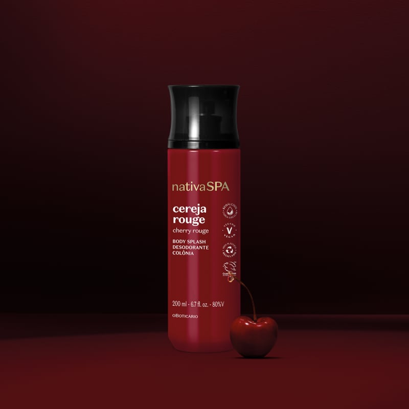 Body Splash Desodorante Colônia Nativa Spa Cereja Rouge 200ml - oBoticário
