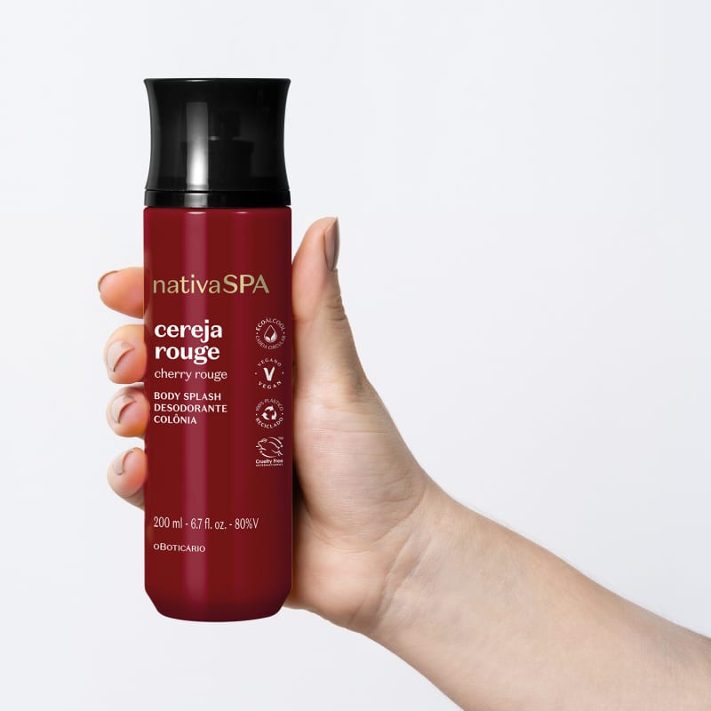 Body Splash Desodorante Colônia Nativa Spa Cereja Rouge 200ml - oBoticário